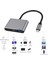 Macbook Uyumlu 4K Full Hd 1080P Type C To 3 Portlu HDMI - USB 3.0 - Pd Çevirici Hub Adaptör 5