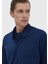 Indigo Polo Yaka Düz Sweatshırt 3
