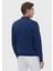 Indigo Polo Yaka Düz Sweatshırt 5