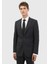 Antrasit Çizgili Thin&taller Slim Fit %100 Yün Takım Elbise 1
