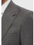 Gri Desenli Zeroweight Slim Fit %100 Yün Takım Elbise 5