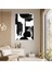 Andy Warhol Tarzı Duvar Süsleme - Monokrom Soyut Şekiller - Kanvas Tablo Andy Warhol Stili 3