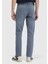 Mavi Düz Slim Fit Denim Pamuk Karışımlı Pantolon 4