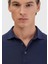 Lacivert Düz Polo Yaka T-Shirt 5