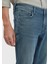 Mavi Düz Slim Fit Denim Pamuk Karışımlı Pantolon 3
