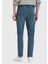 Mavi Düz Slim Fit Denim Pamuk Karışımlı Pantolon 4