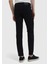 Siyah Düz Slim Fit Denim Pamuk Karışımlı Pantolon 5