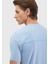 Açık Mavi Bisiklet Yaka T-Shirt 5