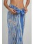 Kadın Desenli Maxi Pareo Blue 3