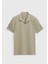 Vizon Jakarlı Polo Yaka %100 Pamuk T-Shirt 5