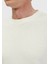 Ekru Jakarlı Bisiklet Yaka T-Shirt 5