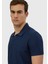 Indigo Jakarlı Polo Yaka %100 Pamuk T-Shirt 4