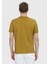Yağ Yeşili Jakarlı Bisiklet Yaka %100 Pamuk T-Shirt 4