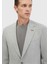 Açık Gri Desenli Zeroweight Slim Fit Pamuk Karışımlı Takım Elbise 4