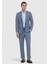 Indigo Düz Zeroweight Slim Fit %100 Yün Takım Elbise 2