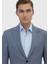 Indigo Düz Zeroweight Slim Fit %100 Yün Takım Elbise 3