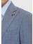 Indigo Düz Zeroweight Slim Fit %100 Yün Takım Elbise 4