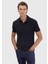 Lacivert Düz Polo Yaka T-Shirt 1