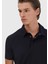 Lacivert Düz Polo Yaka T-Shirt 3