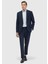 Lacivert Mikro Modern Fit Yün Karışımlı Takım Elbise 2