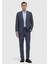 Füme Düz Zeroweight Slim Fit %100 Keten Takım Elbise 2