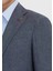 Füme Düz Zeroweight Slim Fit %100 Keten Takım Elbise 4