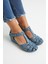 Kadın Comfort Deri Sandalet Mavi 18791382 1