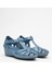 Kadın Comfort Deri Sandalet Mavi 18791382 2