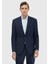 Lacivert Mikro Modern Fit Yün Karışımlı Takım Elbise 1