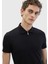 Siyah Düz Polo Yaka T-Shirt 3