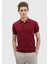 Bordo Polo Yaka %100 Pamuk Triko 1