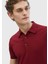 Bordo Polo Yaka %100 Pamuk Triko 3