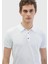 Beyaz Polo Yaka %100 Pamuk Triko 3