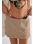 Kadın Düşük Bel Mini Şort Deve Kahvesi 3