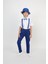 Erkek Çocuk Takım Askı Papyon Gömlek Pantalon Sarı Saks Turkuaz Kırmızı 4
