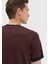 Kiremit Düz Bisiklet Yaka %100 Pamuk T-Shirt 5