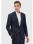 Indigo Çizgili Zeroweight Slim Fit Yün Karışımlı Takım Elbise 3