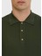Haki Polo Yaka Jakarlı Triko 5