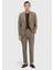 Açık Kahve Düz Zeroweight Slim Fit Takım Elbise 2