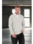 Luis Polo Yaka Selanik Örme Kumaş Erkek Sweatshirt - Taş 2