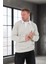 Luis Polo Yaka Selanik Örme Kumaş Erkek Sweatshirt - Taş 4