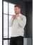 Luis Polo Yaka Selanik Örme Kumaş Erkek Sweatshirt - Taş 5