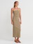 91368 Straplez Midi Elbise-Çağla 4