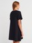 91523 Kısa Kollu Mini Elbise-Siyah 2