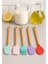 Büyük Boy Silikon Hamur Matı ile Birlikte Ahşap Saplı 5"li Spatula Seti Kolay Kullanım 2
