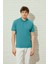 ALTINYILDIZ CLASSICS Erkek Petrol %100 Pamuk Kıvrılmaz Polo Yaka Slim Fit Dar Kesim Tişört 2
