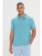ALTINYILDIZ CLASSICS Erkek Petrol %100 Pamuk Kıvrılmaz Polo Yaka Slim Fit Dar Kesim Tişört 5