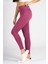 Magenta Yüksek Bel Arka Cepli Toprlayıcı Kadın Spor Taytı 1