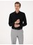 Erkek Siyah Regular Fit Uzun Kollu Basic Gömlek 50316742-VR046 3