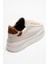 Anabel Ekru Cilt Hakiki Deri Kadın Günlük Spor Ayakkabı 5
